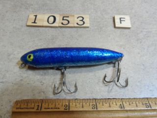 T1053 F HEDDON ZARA SPOOK FISHING LURE RARE BLUE COLOR 2