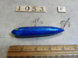 T1053 F HEDDON ZARA SPOOK FISHING LURE RARE BLUE COLOR 3