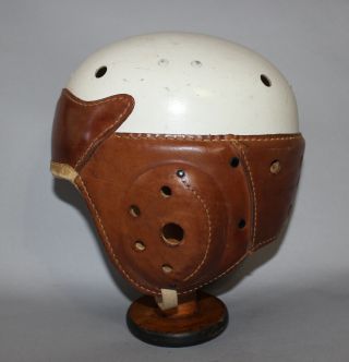 Antique Vintage 1940 ' s Wilson F2370 Leather Wingtip Football Helmet 7 3/8 3