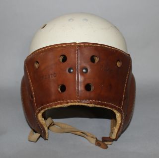 Antique Vintage 1940 ' s Wilson F2370 Leather Wingtip Football Helmet 7 3/8 4