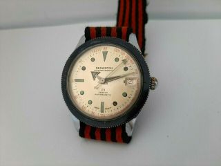 Vintage SEAWATCH men ' s watch,  Old SWISS made Mechanical DIVER,  23 j, 7