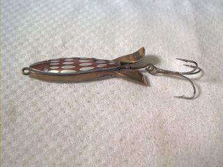 Vintage Old Metal Fishing Lure Unknown Swiss Made Lemax Type Bait