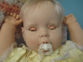 Adorable Lifesize Vinyl and Cloth Vintage b b Baby Doll,  Made in Spain 3