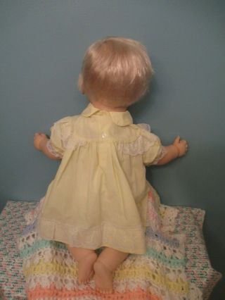 Adorable Lifesize Vinyl and Cloth Vintage b b Baby Doll,  Made in Spain 4