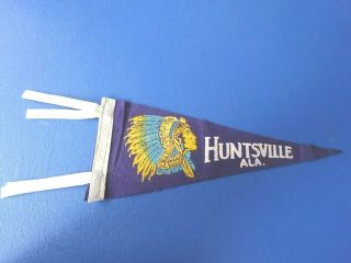Vintage Huntsville,  Alabama,  Pennant,  Indian Chief