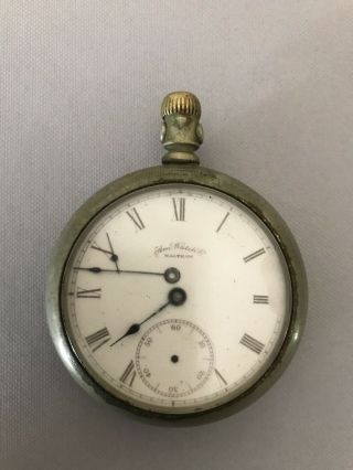 Vintage Antique 1883 American Waltham Watch Co Oresilver Pocket Watch 18 S 7 J