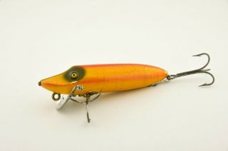 Vintage Heddon Baby Vamp Model 7400 Minnow Antique Fishing Lure Rainbow EH6 2