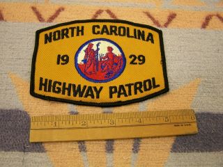 North Carolina 1929 Highway Patrol Police Jacket Patch