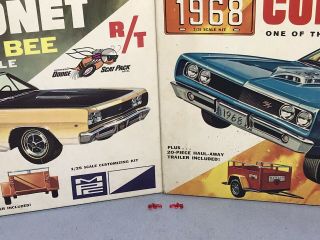 Mpc 1968 Dodge Coronet R/t Superbee Vintage Kit 1768/1868 1/25 Tail Light Lens