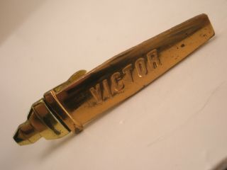 Victor Cutting Tip Vintage Tie Bar Clip Torch Plasma Welding Oxy Acetylene