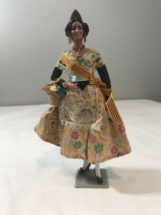 Vintage Marin Chiclana Espana Spanish Doll Figurine W/ Tag