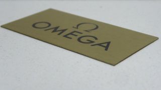 VINTAGE JEWELLERY WATCH SHOP SIGN DISPLAY STORE COUNTER OMEGA METAL SIGN 3