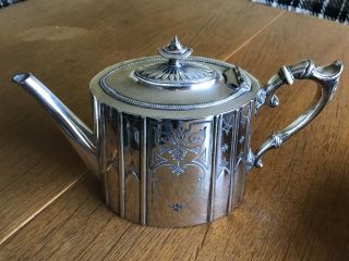 Early 1900’s Kemp Bros Engraved Silver Plated Teapot