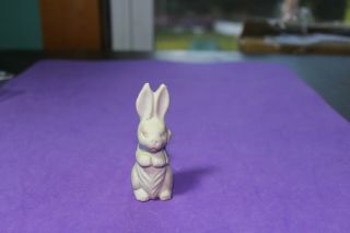 Vtg Dollhouse Miniature Antique Japan Bisque Bunny Rabbit Furniture Accessory