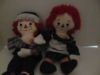 Vintage Applause Raggedy Ann And Andy Dolls I Love You 4
