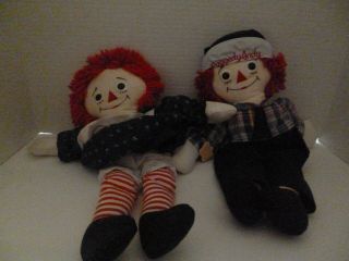 Vintage Applause Raggedy Ann And Andy Dolls I Love You 5