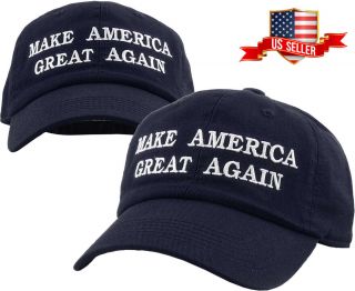 Make America Great Again - Donald Trump Baseball Cap Navy Adjustable Dad Hat