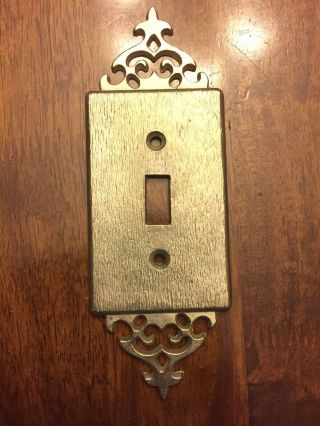 Vintage Ornate Light Switch Plate Wall Cover Textured