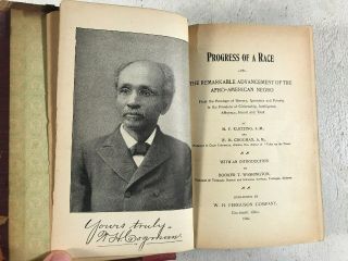 Progress Of A Race Advancement of Afro - American Negro Antique History Book Race 3