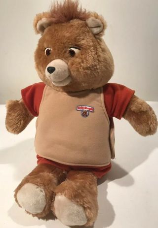 Teddy Ruxpin Vintage 1985 Talking Animated Bear In Suit