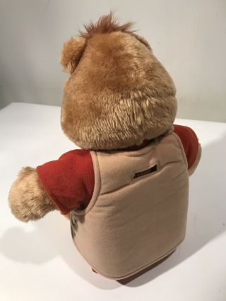 Teddy Ruxpin Vintage 1985 Talking Animated Bear In Suit 6