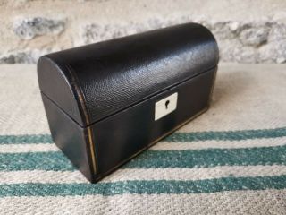 A Victorian Leather Box by Edwards & Jones 4