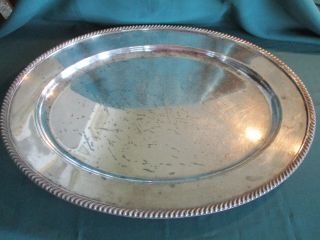 Gorham Large Silver Plated Tray 16 " X 22 ",  Vintage