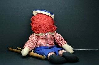 Vintage Knickerbocker Toy Raggedy Andy Marionette Puppet 2