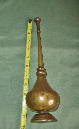 Antique Old Collectible Religious Brass Holy Water Rose Water Sprinkler