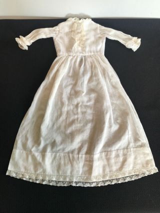 Antique Lace Trimmed Cotton Doll Dress & For Antique or Vintage Doll 5