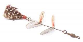 Vintage Pflueger Fishing Lure Tandem Spinner 1/0 1920 