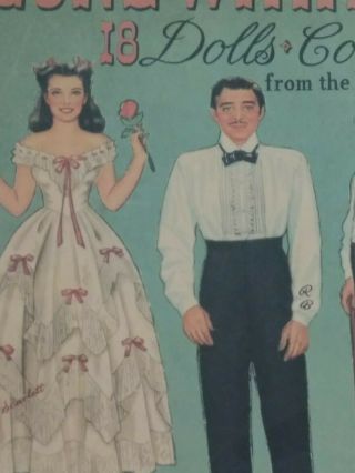 1940 Merrill Paper Doll Book - Gone With the Wind 3404 reprint 1990 5