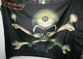 Alchamy Battle Dress Alchemy Gothic Carta Italy 1992 Flag Banner Skull Cross Bon