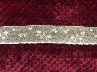 Antique Valenciennes Bobbin Lace Edging - 1 Yard By 5/8 "