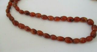 Antique Cornelian 26 inch Necklace with Graduating Beads 5