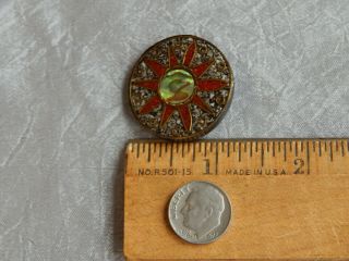 Antique Vintage Button Mother of Pearl Habitat Junque Xtra Lrge 523 - A 5