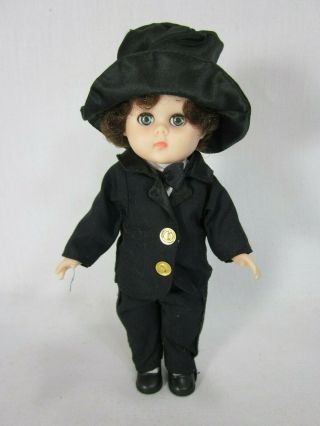 Ginny Vogue 8 " Doll 1985 Groom Black Suit Shoes Hat Brunette Sleep Eyes Vintage
