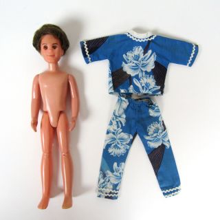 Vintage 1973 Sunshine Family Steve Doll Boy Man Mattel 70s 1970s Outfit Clothing