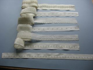 Antique Broderie Anglaise Lace Trims/edgings
