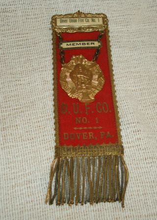 Dover Union Fire Company No.  1 Ribbon Member