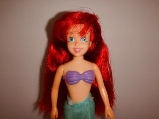 1991 Vintage Disney Ariel The Little Mermaid Doll With Flounder