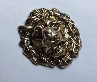 Antiqued Brass / Bronze Lion Head Jewellery Decorative Stamping / Embellishment 2