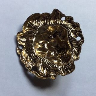 Antiqued Brass / Bronze Lion Head Jewellery Decorative Stamping / Embellishment 3