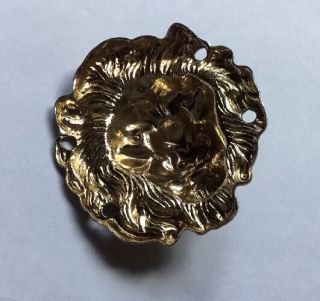 Antiqued Brass / Bronze Lion Head Jewellery Decorative Stamping / Embellishment 4