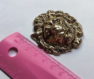 Antiqued Brass / Bronze Lion Head Jewellery Decorative Stamping / Embellishment 5