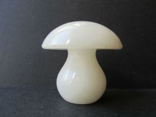 Onyx Marble Vintage Hand Carved Mushroom 2 3/4 " Tall