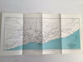 Ventnor,  Bonchurch Street Plan,  C1964 Vintage Map,  Bartholomew,  Isle Of Wight