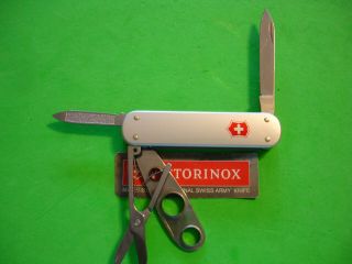 Ntsa Swiss Army Victorinox Pocket Knife 74mm Silver Alox Cigar Cutter