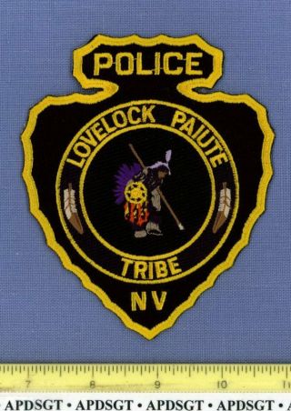 Lovelock Paiute Tribe 1 (large Nv) Nevada Indian Tribal Police Patch Arrowhead