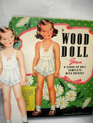 Vintage,  1940 ' s Paper Dolls,  Wood Dolls,  Whitman,  Betty & Joan W Boxes,  Clothes 2